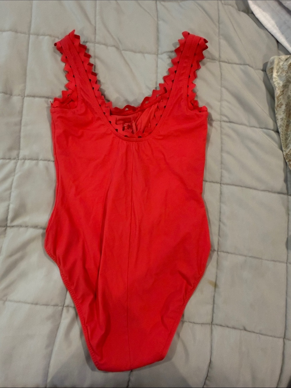 Karla Colletto One-Piece Swimsuit with Scalloped Straps